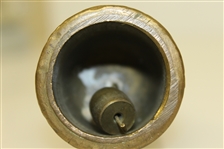 Vintage Dunlop Man Brass Bell with Original Patina