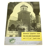 1949 US Open Championship at Medinah Program - Cary Middlecoff Winner