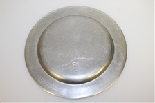 Ray Floyd's Personal Pewter Plate from Southern Hills - Site of His 1982 PGA Win