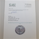 Ray Floyd's Personal Pewter Plate from Southern Hills - Site of His 1982 PGA Win