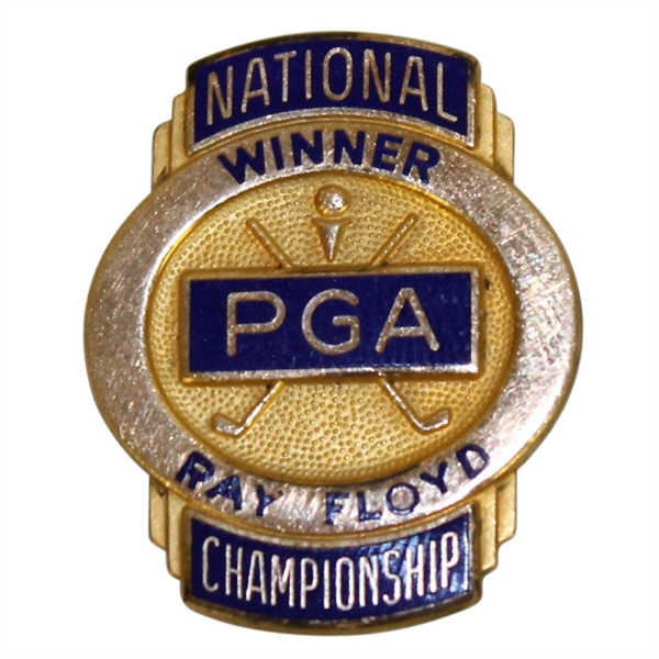 Ray Floyds PGA Past Champions Credential Badge - 1969 & 1982 PGA Wins