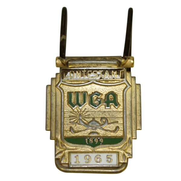 Ray Floyds 1965 WGA Western Open Contestant Money Clip/Badge
