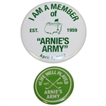 2017 Masters Arnies Army Pin & Life Well Played Arnies Army Est. 1959 Pin