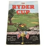 1957 Ryder Cup at Lindrick GC Official Program - GB 7 1/2 - 4 1/2