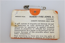 1971 Masters Tournament Series Badge #3456 - Charles Coody Winner