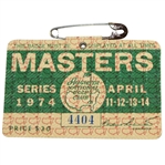 1974 Masters Tournament Series Badge #4404 - Gary Player Winner