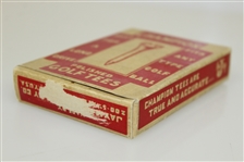 Vintage Champion Polished Golf Tees Box with Original Tees