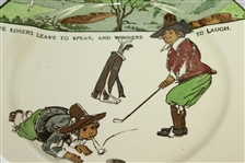 Royal Doulton 'Give Losers Leave to Speak, and Winners to Laugh' Plate - 1911-1932