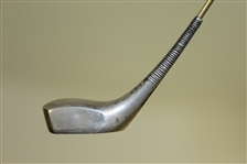 Sterling Silver Golf Club Themed Hat Pin with Pre-Swing Golfer & Clubhouse on Bottom