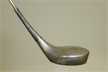 Sterling Silver Golf Club Themed Hat Pin with Pre-Swing Golfer & Clubhouse on Bottom