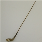 Sterling Silver Golf Club Themed Hat Pin with Pre-Swing Golfer & Clubhouse on Bottom