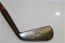 J & A Simpson Edinburgh Hand Forged Face Stamped Iron with Shaft Stamp