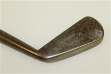 J & A Simpson Edinburgh Hand Forged Face Stamped Iron with Shaft Stamp