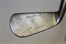 J & A Simpson Edinburgh Hand Forged Face Stamped Iron with Shaft Stamp