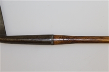 J & A Simpson Edinburgh Hand Forged Face Stamped Iron with Shaft Stamp