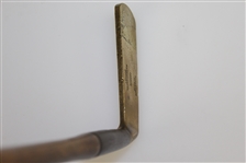 Bussey & Co Putter GGB Patent Steel Socket Long Blade Putter - Sewn Bussey's Grip Handle