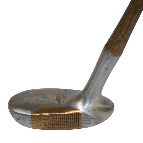 TruLine Trademark Registered Brass & Steel Headed Mallet Putter PAT 1615038 