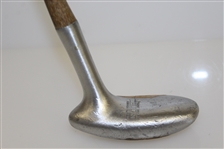 TruLine Trademark Registered Brass & Steel Headed Mallet Putter PAT 1615038 