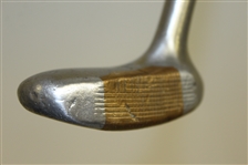 TruLine Trademark Registered Brass & Steel Headed Mallet Putter PAT 1615038 