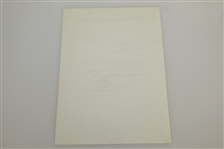 Ben Hogan Signed Letter to Charles Price November 7, 1962 JSA ALOA