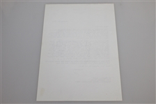 Isaac Grainger Signed Letter to Charles Price January 15, 1992 JSA ALOA