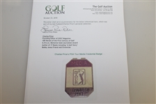 Charles Price PGA Tour Media Credential Badge