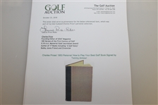 Charles Prices' 1953 Personal 'How to Play Your Best Golf' Book Signed by Tommy Armour JSA ALOA