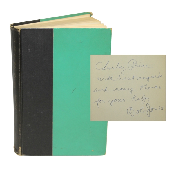 Bobby Jones Signed 1960 Golf Is My Game Book to Friend Charles Price JSA ALOA