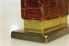 Bobby Jones' Personal Used Desk Lighter Gifted to Friend Charles Price - Multiple Provenance