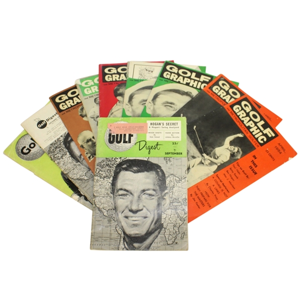 Ten Golf Digest & Golf Graphic Booklets - Various Conditions - Charles Price Collection 