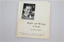 'Rights & Wrongs of Golf', Prestwick & Carnoustie SC, 2009 Masters Sheet, etc - Charles Price Collection 