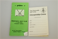 'Rights & Wrongs of Golf', Prestwick & Carnoustie SC, 2009 Masters Sheet, etc - Charles Price Collection 