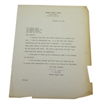Robert Trent Jones Signed Letter to Charles Price November 21, 1962 JSA ALOA
