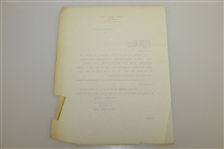 Robert Trent Jones Signed Letter to Charles Price November 21, 1962 JSA ALOA
