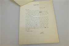 Herbert Warren Wind Signed Letter Plus Handwritten Note to Charles Price - March 6, 1954 JSA ALOA