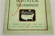 1934 Augusta National Invitation Tournament Program (1st Masters) - NEW FIND! TOP CONDITION!