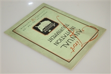 1934 Augusta National Invitation Tournament Program (1st Masters) - NEW FIND! TOP CONDITION!