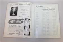 1934 Augusta National Invitation Tournament Program (1st Masters) - NEW FIND! TOP CONDITION!