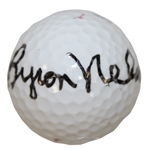 Byron Nelson Signed Titleist Golf Ball JSA ALOA