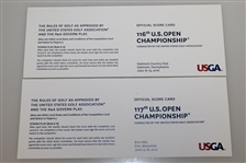 2016 & 2017 Official US Open Scorecards - Oakmont & Erin Hills