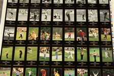 Uncut Sheet of Gold Foil Masters Grand Slam Ventures 1934-1996 Golf Cards
