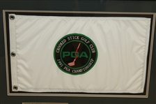 John Daly Signed Deluxe 1991 PGA Flag Ticket Display - Framed JSA #J05598