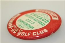 1947 Chicago Victory National Golf Championships at Westward-Ho GC Contestant Badge