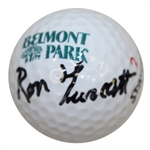 Ron Turcott Signed Belmont Park Logo Golf Ball JSA ALOA