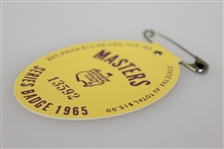 1965 Masters Tournament Series Badge #13592 - Jack Nicklaus Winner