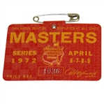 1972 Masters Tournament Series Badge #1036 - Jack Nicklaus Winner