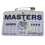 1966 Masters Tournament Series Badge #5214 - Jack Nicklaus Winner