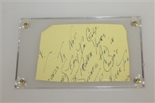 Horton Smith Signed Album Page Cut with Personal Note JSA ALOA