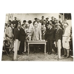 Francis Ouimet & Chick Evans Original 1920 US Amateur Wire Photo 9-13-1920