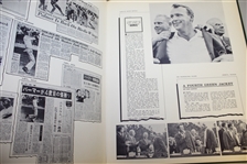 Augusta National Golf Club Member Gift - Arnold Palmer's 1964 Scrapbook In Tribute to 4th Masters Win